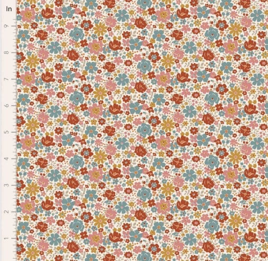 Tilda Village Life ~ Esther warm cream  -  Warm Cream Fabric