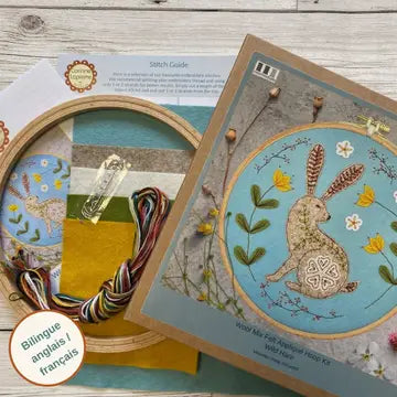 Wild Hare Applique Hoop Craft Kit  - 