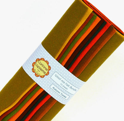 Felt Bundle of 10 Sheets  -  Autumn