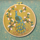 Flamboyant Peacock Felt Applique Hoop Kit  - 