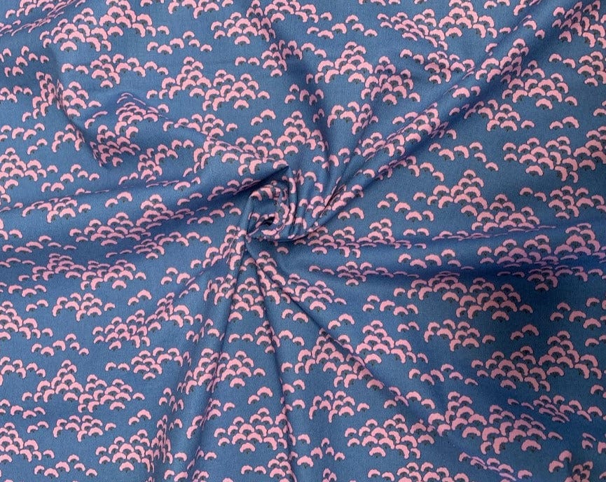 Cotton Bloom  -  Blueberry Fabric