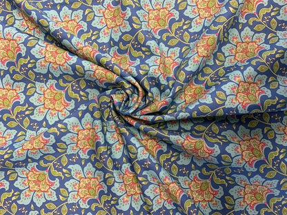 Flowermarket  -  Blueberry Fabric