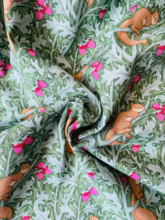 Squirreldream  -  Sage Fabric